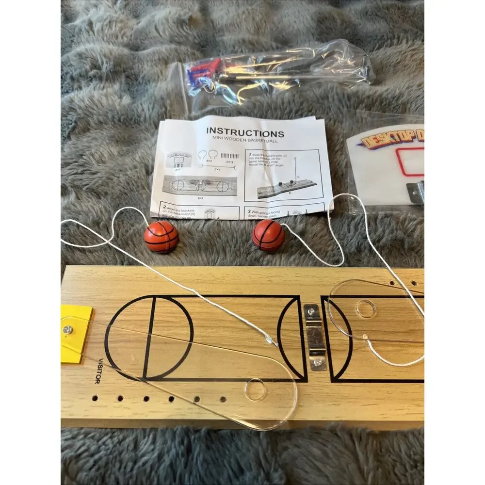 Modern Monkey Desktop Dunker Basketball Wooden Mini Game